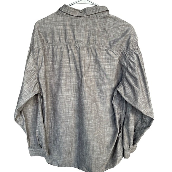 Redhead Shirt Mens Large Gray Button Up Long Sleeve Cotton Outdoor Casual Solid - Picture 2 of 9